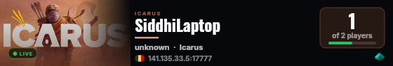 SiddhiLaptop live status badge