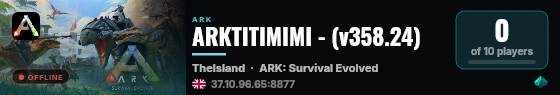 ARKTITIMIMI - (v361.7) live status badge