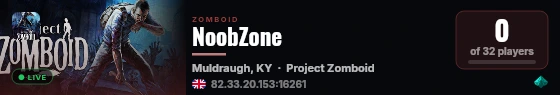 NoobZone live status badge