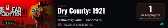 Dry County: 1921 live status badge