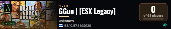 GGun | [ESX Legacy] live status badge