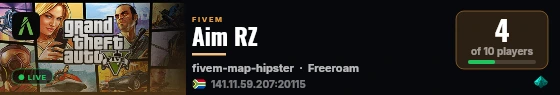 Aim RZ live status badge