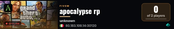 apocalypse rp live status badge