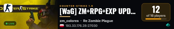 [WaG] ZM+RPG+EXP UPDATE TESTY @pukawka.pl live status badge