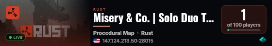 Misery & Co. | Solo Duo Trio | Bi-Weekly | Wiped 9/22 live status badge