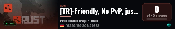 [TR]-Friendly, No PvP, just for fun. For building and in-game p live status badge