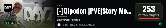 [-]Qipodon |PVE|Story Mode|Custom Events live status badge