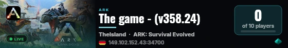 The game - (v358.24) live status badge