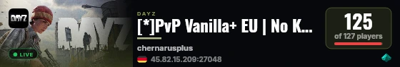 [*]PvP Vanilla+ EU | No KOS Rules live status badge