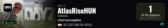 AtlasRiseHUN live status badge