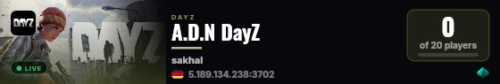 A.D.N DayZ live status badge