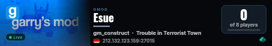 Esue live status badge