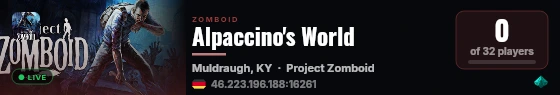 Alpaccino's World live status badge