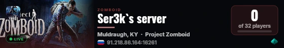 Ser3k`s server live status badge