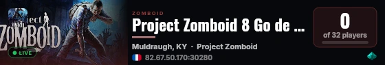 Project Zomboid 8 Go de ncacanovic live status badge