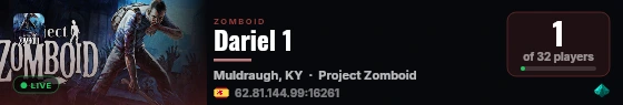 Dariel 1 live status badge