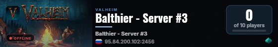 Balthier - Server #3 live status badge