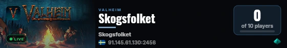 Skogsfolket live status badge