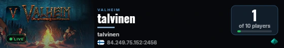 talvinen live status badge