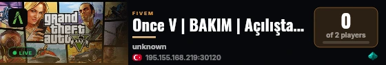 Once V | BAKIM | Açılışta aramızda olmak için vland.life adresinden discord'a girin live status badge