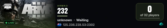 232 live status badge