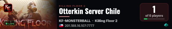 Otterkin Server Chile live status badge