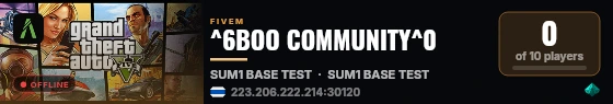 ^6BOO COMMUNITY^0 live status badge