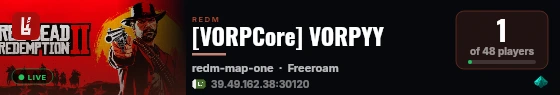 [VORPCore] VORPYY live status badge