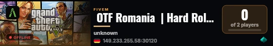  OTF Romania  | Hard Roleplay | [discord.gg/otfro] live status badge