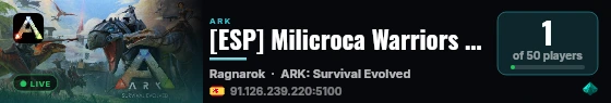 [ESP] Milicroca Warriors [EVENTOS] - (v361.7) live status badge