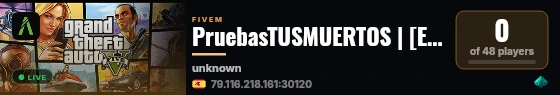 PruebasTUSMUERTOS | [ESX Legacy] live status badge