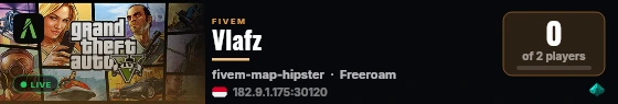 Vlafz live status badge