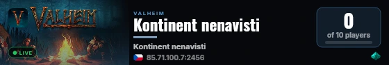 Kontinent nenavisti live status badge