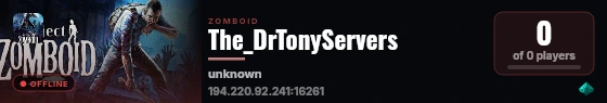 The_DrTonyServers live status badge