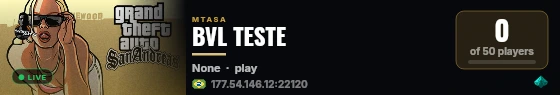 BVL TESTE live status badge