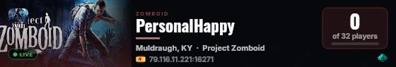 PersonalHappy live status badge