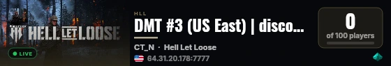 DMT #3 (US East) | discord.gg/DMTTournament live status badge