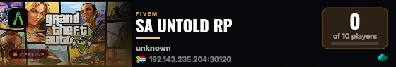 SA UNTOLD RP live status badge