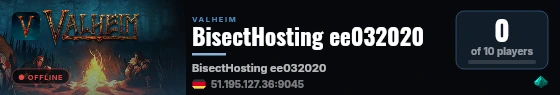 BisectHosting ee032020 live status badge