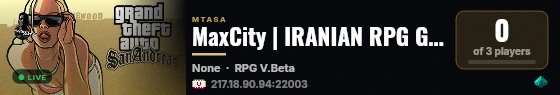MaxCity | IRANIAN RPG GAMESERVER |[IR] live status badge