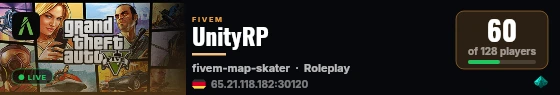 UnityRP live status badge
