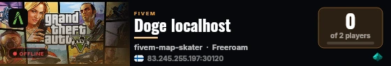 Doge localhost live status badge