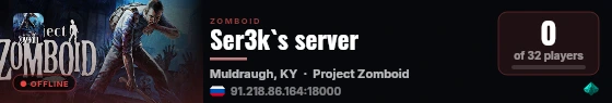 Ser3k`s server live status badge