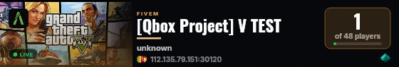 [Qbox Project] V TEST live status badge