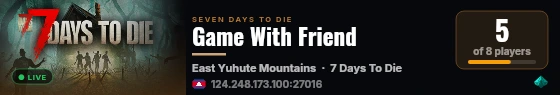 Game With Friend live status badge