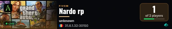 Nardo rp live status badge