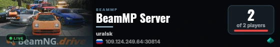 BeamMP Server live status badge