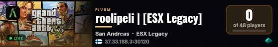 roolipeli | [ESX Legacy] live status badge