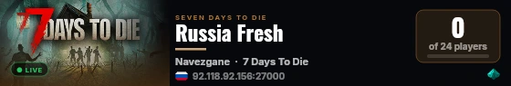 Russia Fresh live status badge
