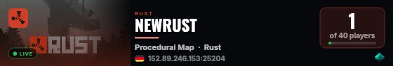 NEWRUST live status badge